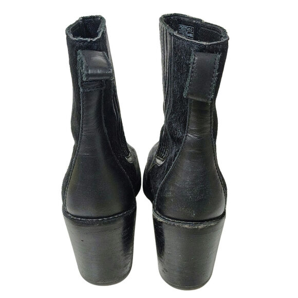 UGG Camden Exotic Calf Hair Leather High Heels Womens Ankle Boots Booties Size 7 - Picture 5 of 8